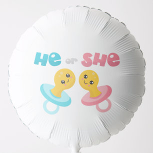 He or She - Large Helium Balloon