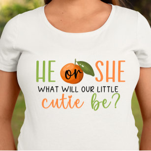 He Or She, Little Cutie Gender Reveal T-shirt