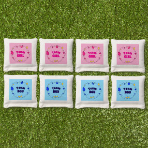 He or She? Toss to See! Gender Reveal Cornhole Bag