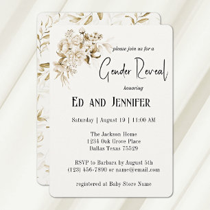 He or She What Will Baby Be Gender Reveal Invitation