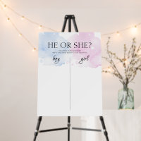 He or She What Will Baby Be Sign