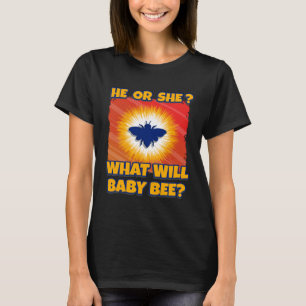 He Or She What Will Baby Bee Beekeeper Baby Shower T-Shirt