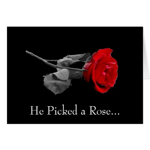 He Picked a Rose