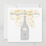 He Popped The Question Champagne Invitation at Zazzle