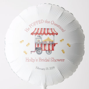He Popped the Question! Popcorn Bridal Shower Balloon