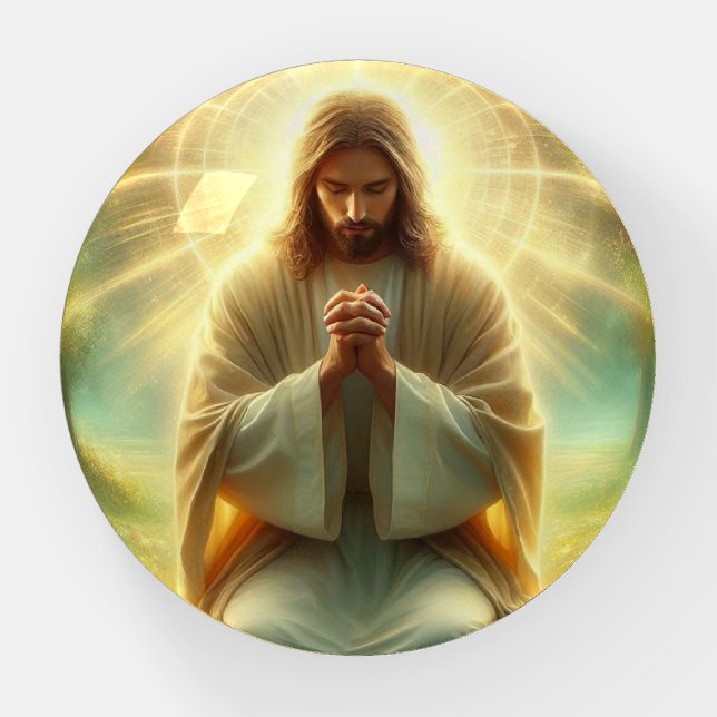 HE PRAYS PAPERWEIGHT (Front)