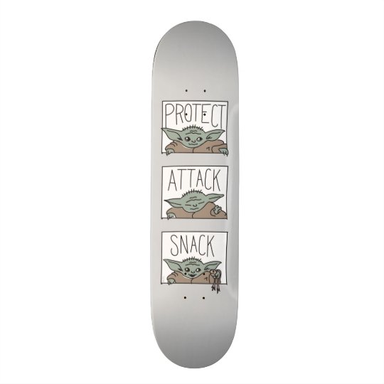 He Protect He Attack But Most Importantly He Snack Skateboard | Zazzle.com