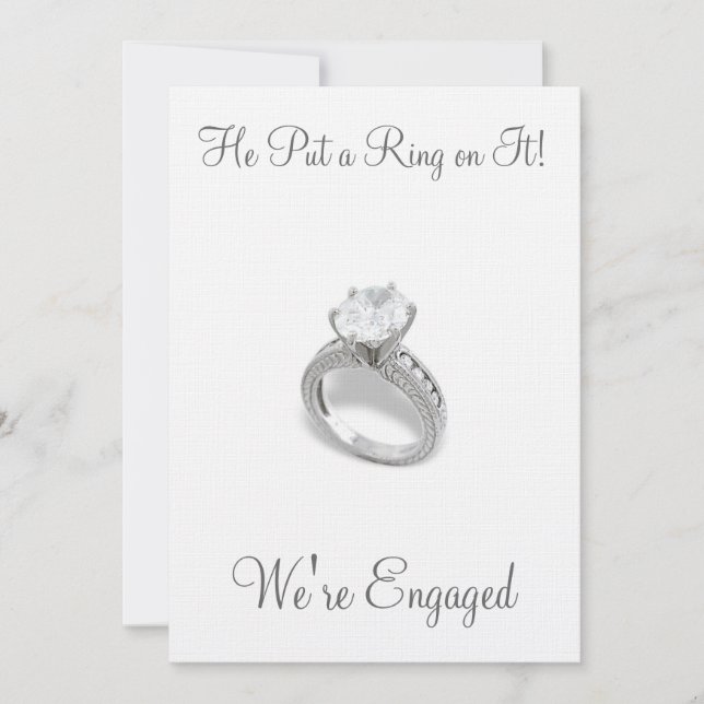 He Put a Ring on It/save the date Save The Date (Front)