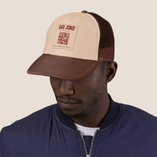 he QR Dad Joke RED-Trends 2026 Top Trucker Hat