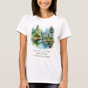 He Restore My Soul T-shirt - Wear Your Faith