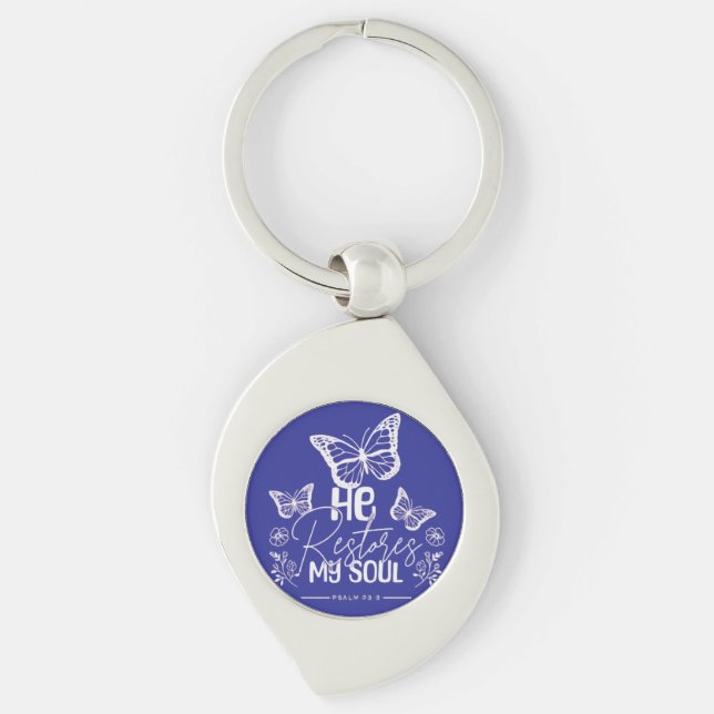 He Restores My Soul Keychain (Front)