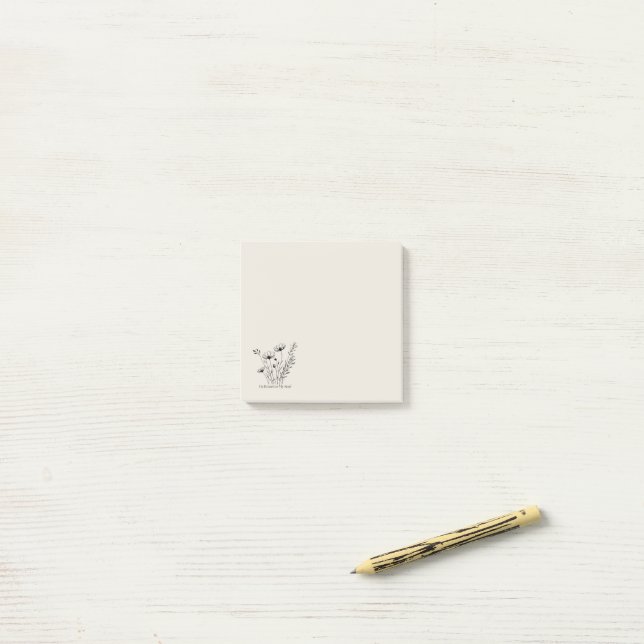 He Restores My Soul Minimalist Design Post-it Notes (On Desk)