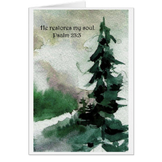 He restores my soul.    Psalm 23:3 Cards