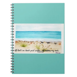 He Restores My Soul Spiral Photo Notebook