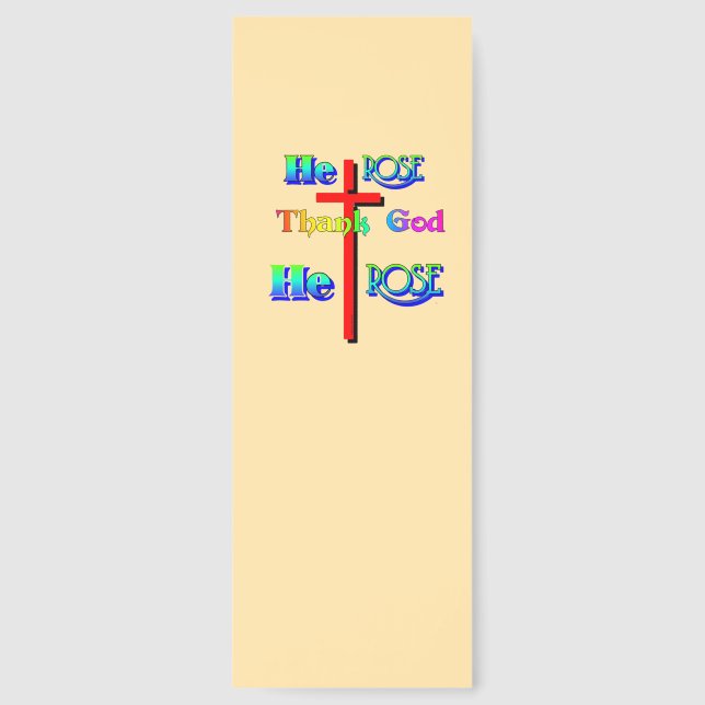 HE Rose Thank GOD HE Rose Christian  Bookmarks (Front)