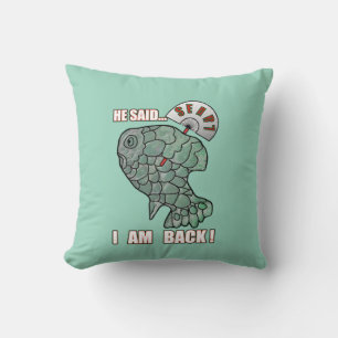He Said... I Am Back! Funny Sports Meme Quote Throw Pillow
