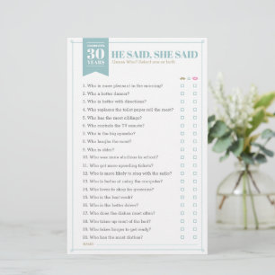 He Said, She Said Game (Fully Customizable)