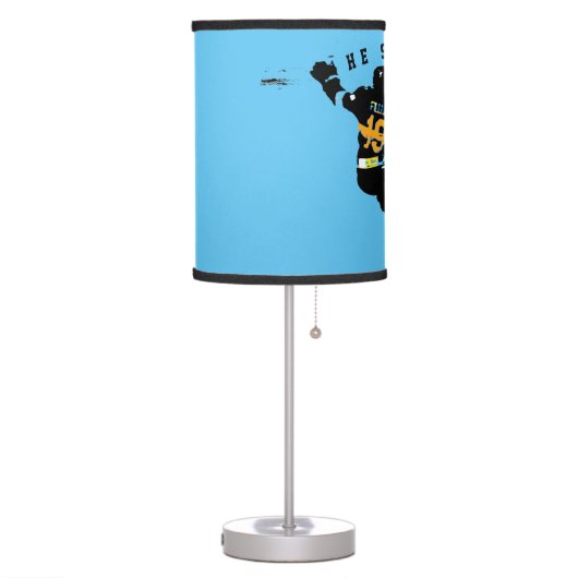 He Scores! - Ice Hockey Player Table Lamp (Left)