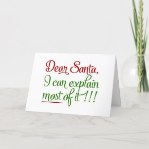 HE SEES US WHEN WE ARE SLEEPING OH OH NOT HO HO HOLIDAY CARD