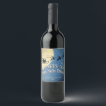 He Sees You When You're Drinking, Holiday Wine Label<br><div class="desc">He Sees You When You're Drinking funny Wine Labels. Add a special touch to your Christmas table with this customized humorous holiday wine label. This is a funny and trendy style wine label with "He Sees You When You're Drinking." This label also makes a great giver for the wine lover...</div>