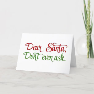 HE SEES YOU WHEN YOU'RE SLEEPING-BUT DID WE SLEEP? HOLIDAY CARD