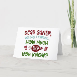 HE SEES YOU WHEN YOU'RE SLEEPING-BUT DID WE SLEEP? HOLIDAY CARD