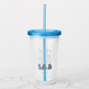 He Sent the Wild Things Off to Bed - Blue Acrylic Tumbler