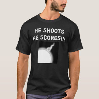 He Shoots He Scores!!! Mens Pregnancy Shirt