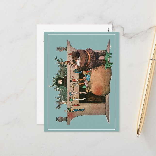 He Spoke Not a Word Holiday Postcard (Front/Back In Situ)