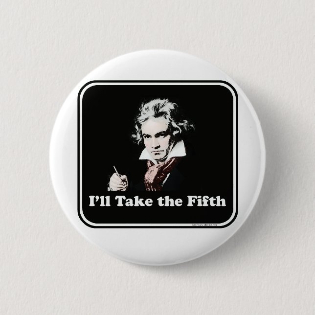 He takes the fifth! button (Front)