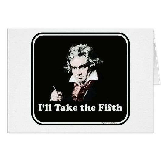 He takes the fifth! cards (Front Horizontal)