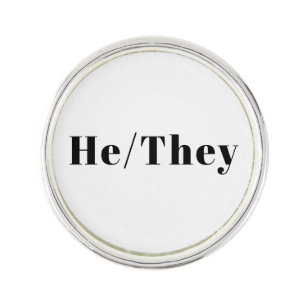 He, They Preferred Pronouns Lgbtq Lgbt Pride Lapel Pin