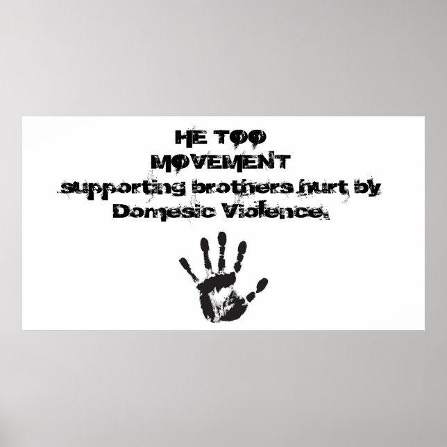 He Too Movement Banner Poster (Front)