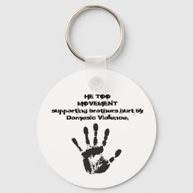 He Too Movement Banner Poster Button Keychain (Front)