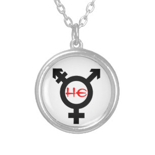 He Transgender Silver Plated Necklace
