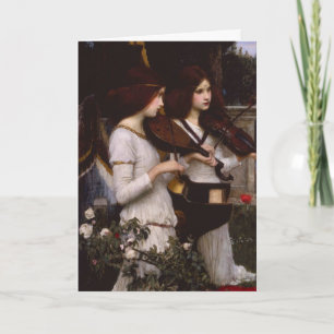 He Was an Angel Sympathy Card   Pre-Raphaelite Art