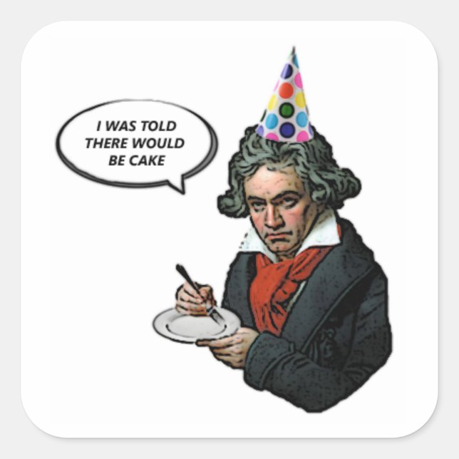 He Was Told There Would Be Cake Stickers (Front)