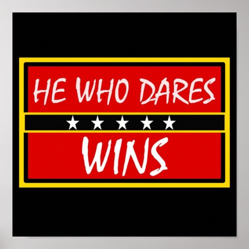 He Who Dares Wins  Funny Only Fools and Horses Quo Poster