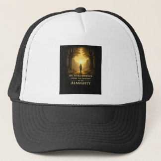 He Who Dwells Psalm 91 Christian Art Trucker Hat