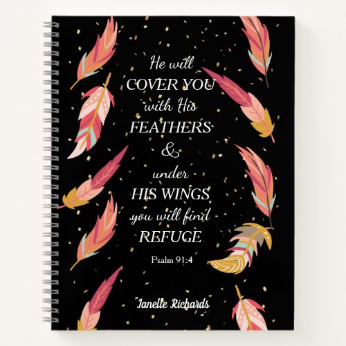 He Will Cover You With His Feathers Faith Journal