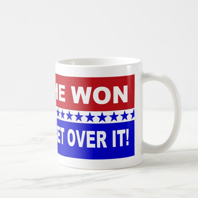 He Won Get Over It! Coffee Mug (Right)