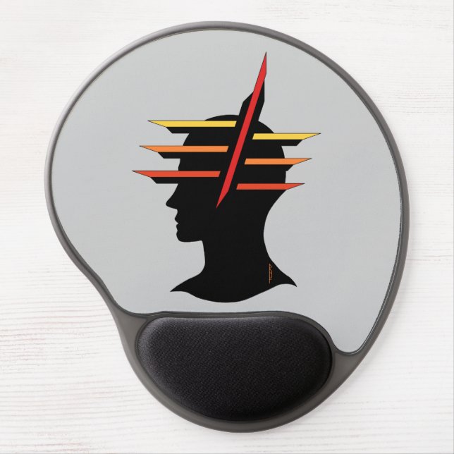 Head Abstract Gel Mouse Pad (Front)