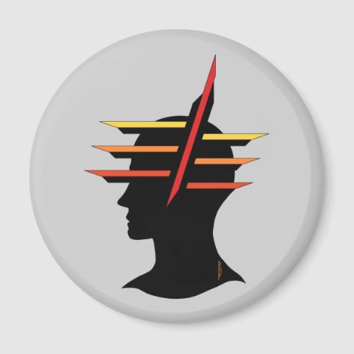 Head Abstract Magnet