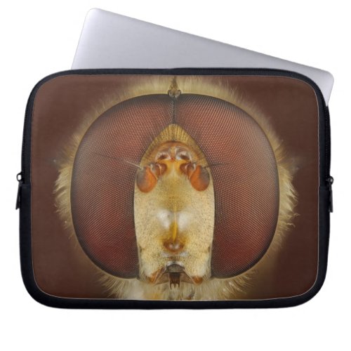 Head and Compound Eyes of a Hover Fly Laptop Sleeve