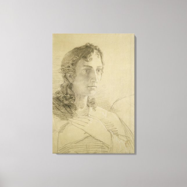 Head and hands of St. John, 1806 Canvas Print (Front)