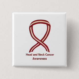 Head and Neck Awareness Ribbon Pin Buttons