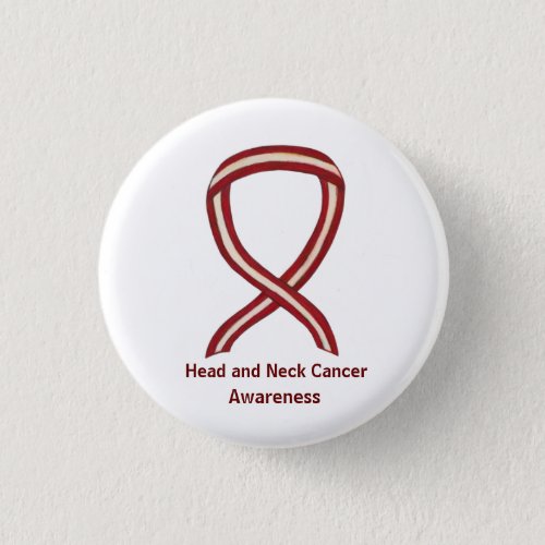 Head and Neck Awareness Ribbon Pin Buttons