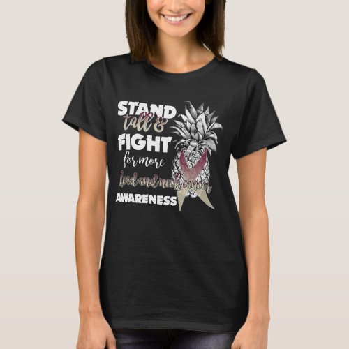 head and neck cancer awareness pineapple stand tal T_Shirt