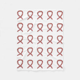 Head and Neck Cancer Awareness Ribbon Soft Blanket