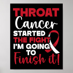 Head And Neck Cancer Awareness Stemi Apparel Throa Poster
